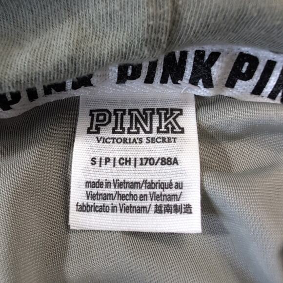 Victoria's Secret PINK green velour hooded sweatshirt, size small - Picture 3 of 6